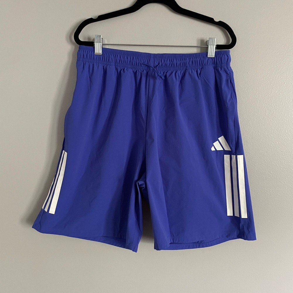 Adidas Soccer Shorts Mens Large Tall Sporty KC7931 Sonic Ink Blue look purple
